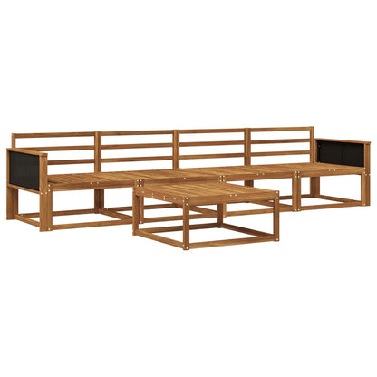 Outdoor Sofa Set 5 pcs Natural Solid Acacia Wood