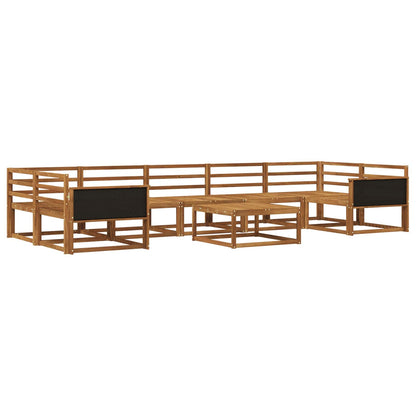 Outdoor Sofa Set 8 pcs Natural Solid Acacia Wood