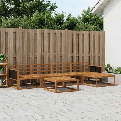 Outdoor Sofa Set 6 pcs Natural Solid Acacia Wood