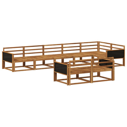 Outdoor Sofa Set 8 pcs Natural Solid Acacia Wood