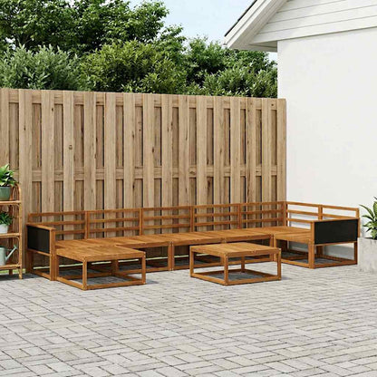 Outdoor Sofa Set 8 pcs Natural Solid Acacia Wood