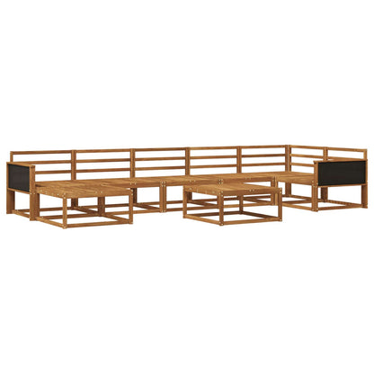 Outdoor Sofa Set 8 pcs Natural Solid Acacia Wood
