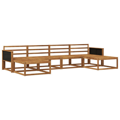 Outdoor Sofa Set 6 pcs Natural Solid Acacia Wood