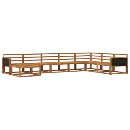 Outdoor Sofa Set 8 pcs Natural Solid Acacia Wood