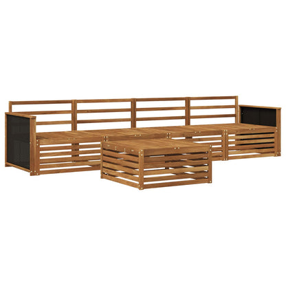 Outdoor Sofa Set 5 pcs Natural Solid Acacia Wood