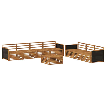 Outdoor Sofa Set 8 pcs Natural 79 x 79 x 37 cm