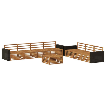 Outdoor Sofa Set 8 pcs Natural 79 x 79 x 37 cm