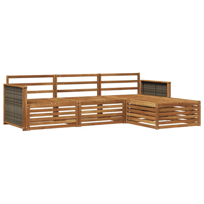Outdoor Sofa Set Natural 249.5 x 162.5 x 73 cm