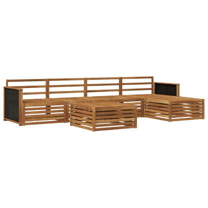 Outdoor Sofa Set 6 pcs Natural 79 x 79 x 37 cm