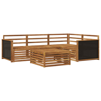 Outdoor Sofa Set 5 pcs Natural 79 x 79 x 37 cm