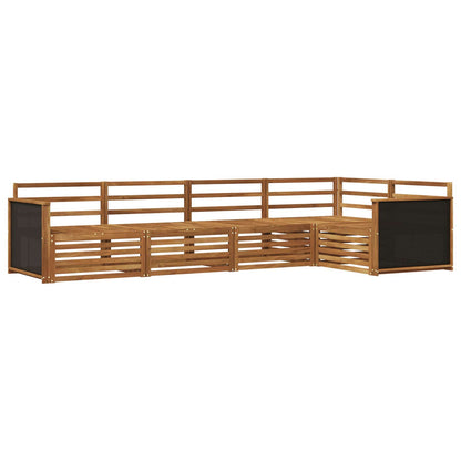 Outdoor Sofa Set 5 pcs Natural 323 x 164.5 x 73 cm