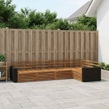 Outdoor Sofa Set 5 pcs Natural 331 x 172.5 x 73 cm