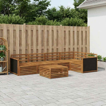 Outdoor Sofa Set 6 pcs Natural 79 x 79 x 37 cm