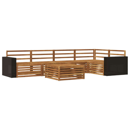 Outdoor Sofa Set 6 pcs Natural 79 x 79 x 37 cm