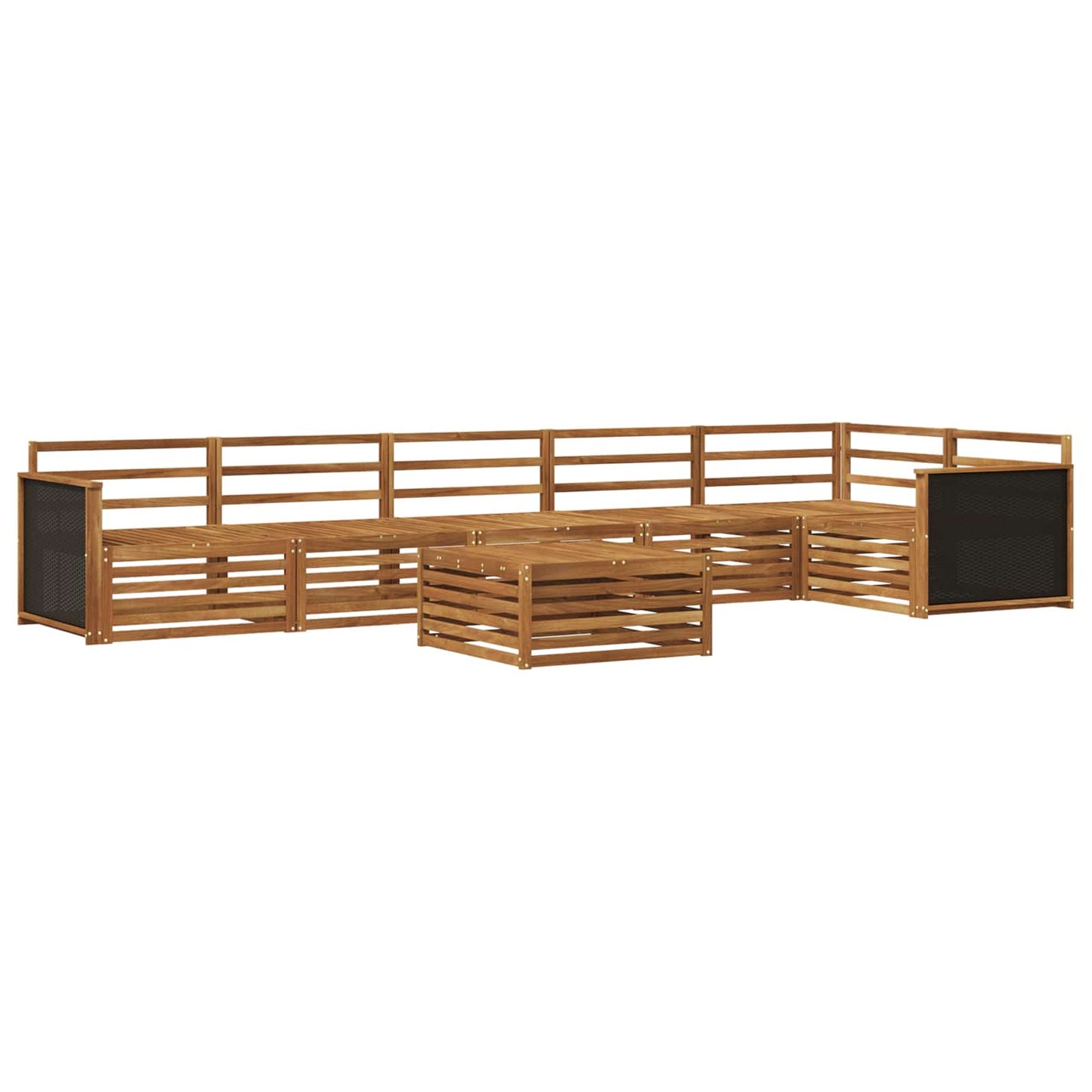 Outdoor Sofa Set 7 pcs Natural 79 x 79 x 37 cm