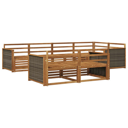 Outdoor Sofa Set 7 pcs Natural