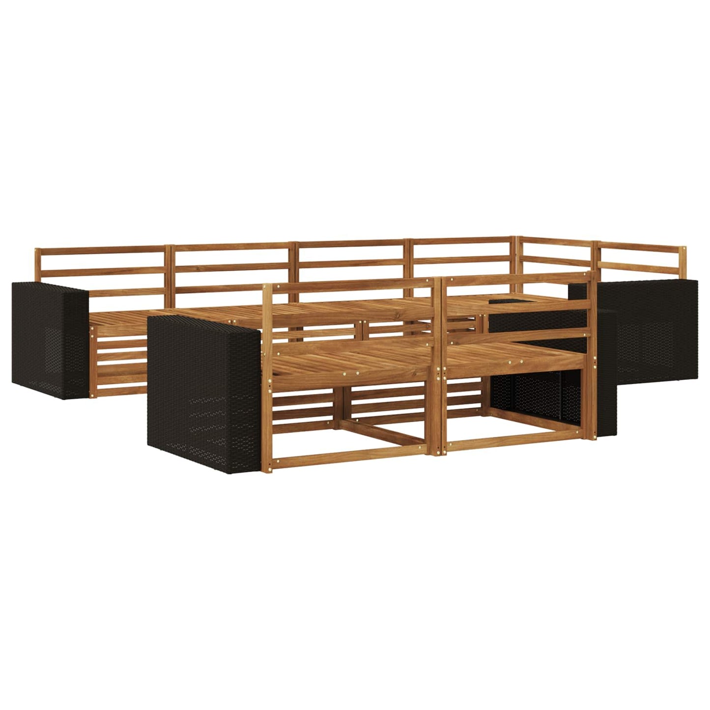 Outdoor Sofa Set 7 pcs Natural