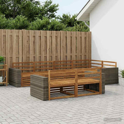 Outdoor Sofa Set 7 pcs Natural