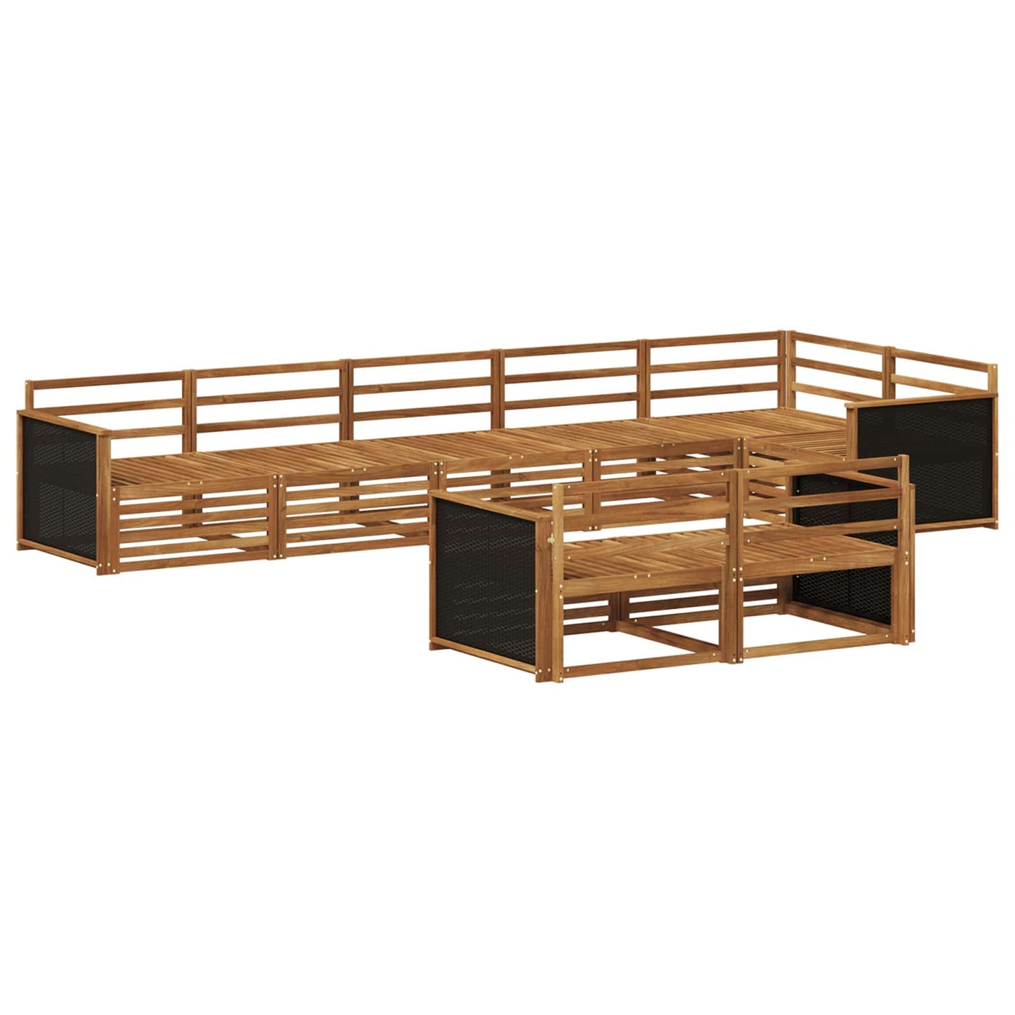Outdoor Sofa Set 8 pcs Natural