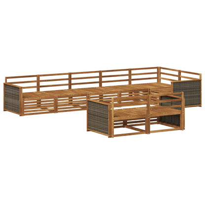 Outdoor Sofa Set 8 pcs Natural