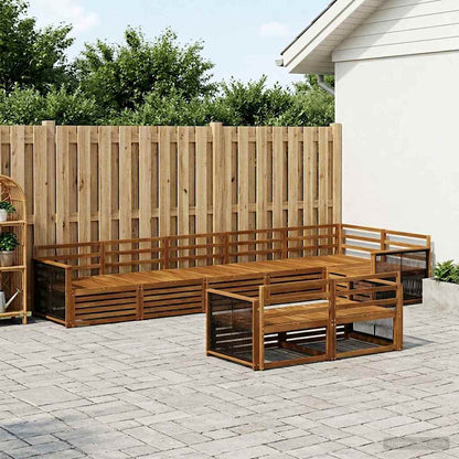 Outdoor Sofa Set 8 pcs Natural