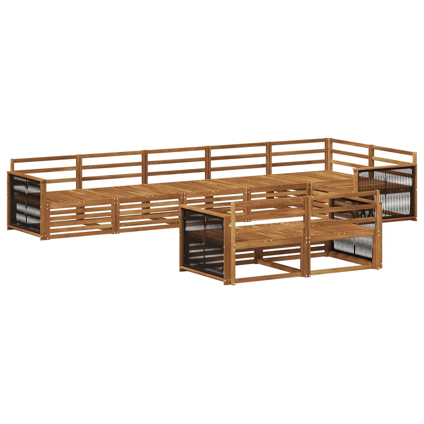 Outdoor Sofa Set 8 pcs Natural