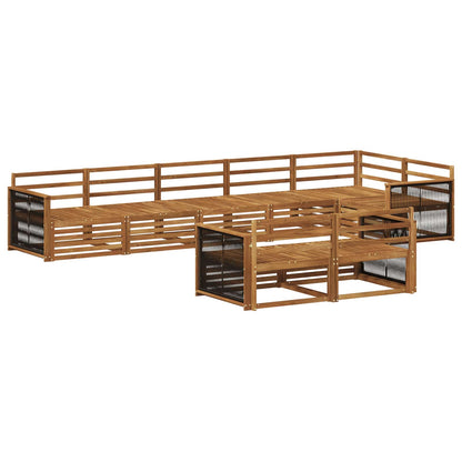Outdoor Sofa Set 8 pcs Natural