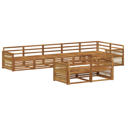 Outdoor Sofa Set 8 pcs Natural