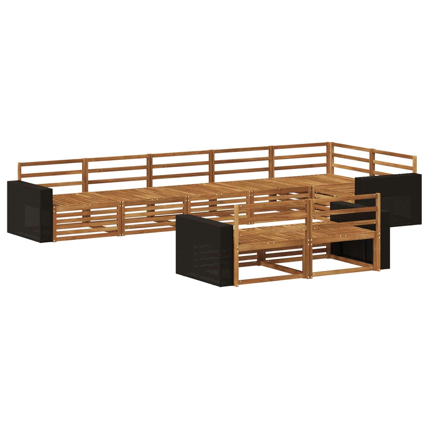 Outdoor Sofa Set 8 pcs Natural