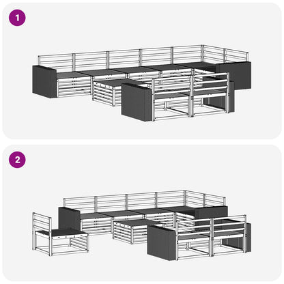 Outdoor Sofa Set 9 pcs