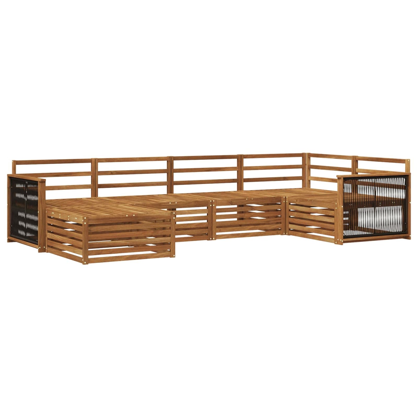 Outdoor Sofa Set 6 pcs Natural