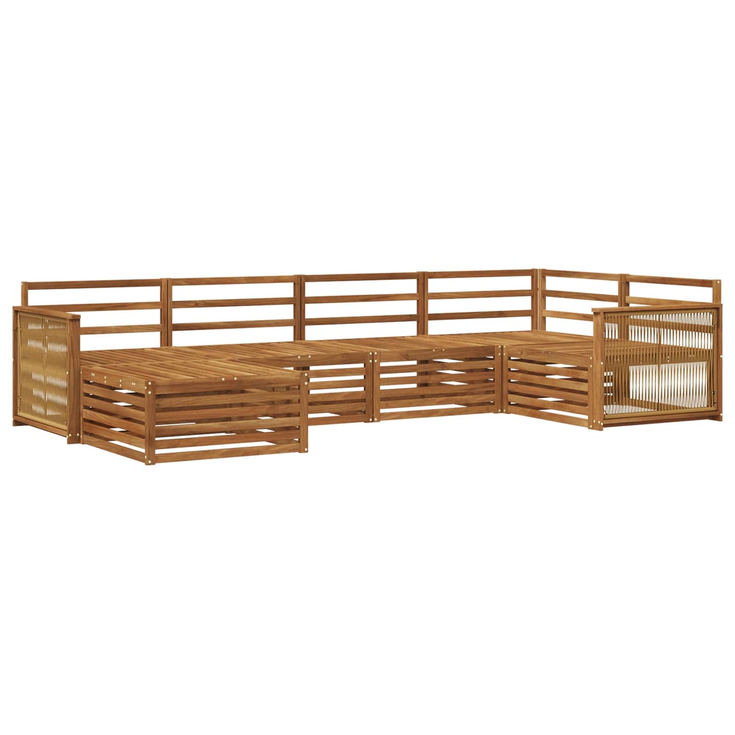 Outdoor Sofa Set 6 pcs Natural