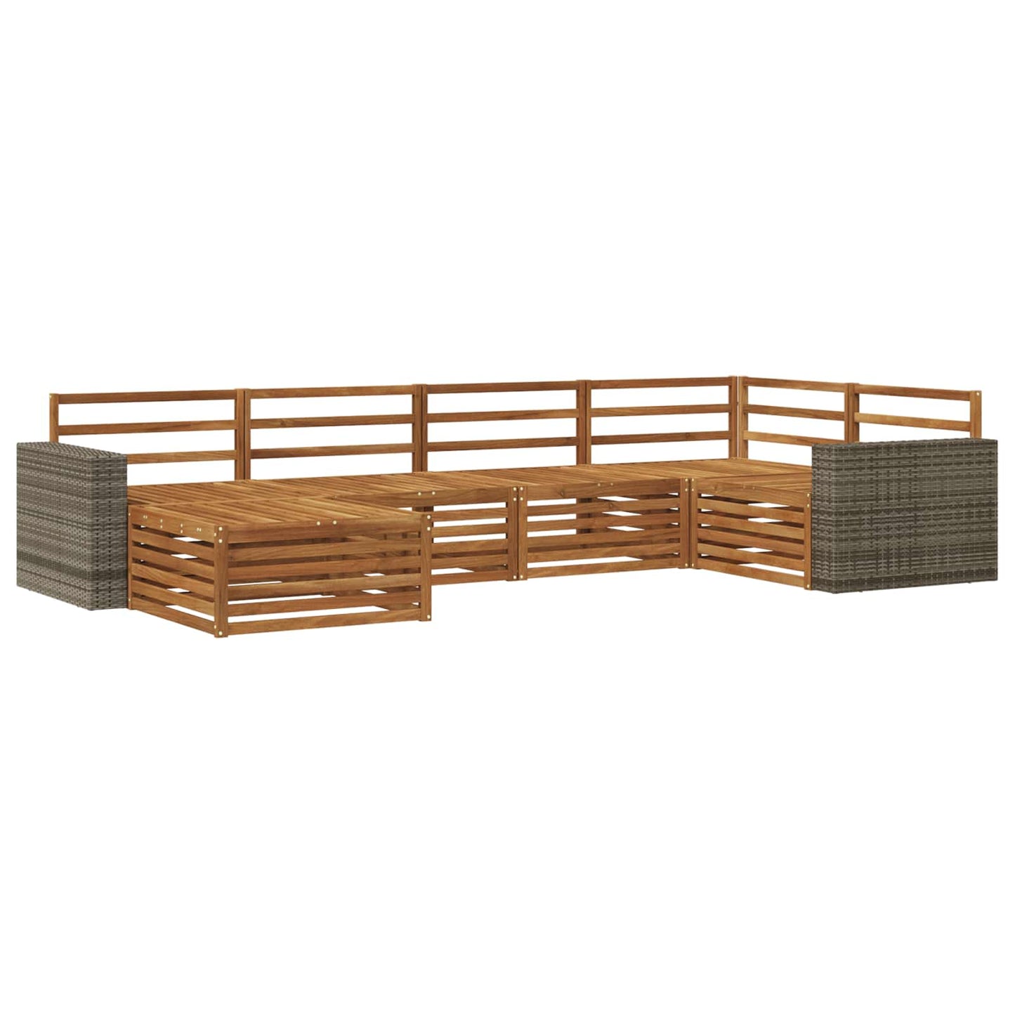 Outdoor Sofa Set 6 pcs Natural