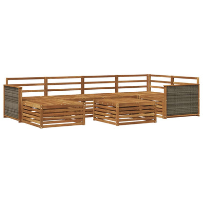 Outdoor Sofa Set 7 pcs Natural
