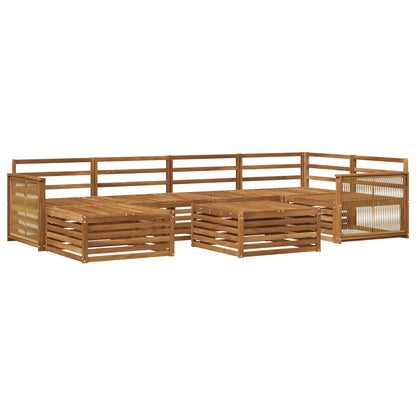 Outdoor Sofa Set 7 pcs Natural