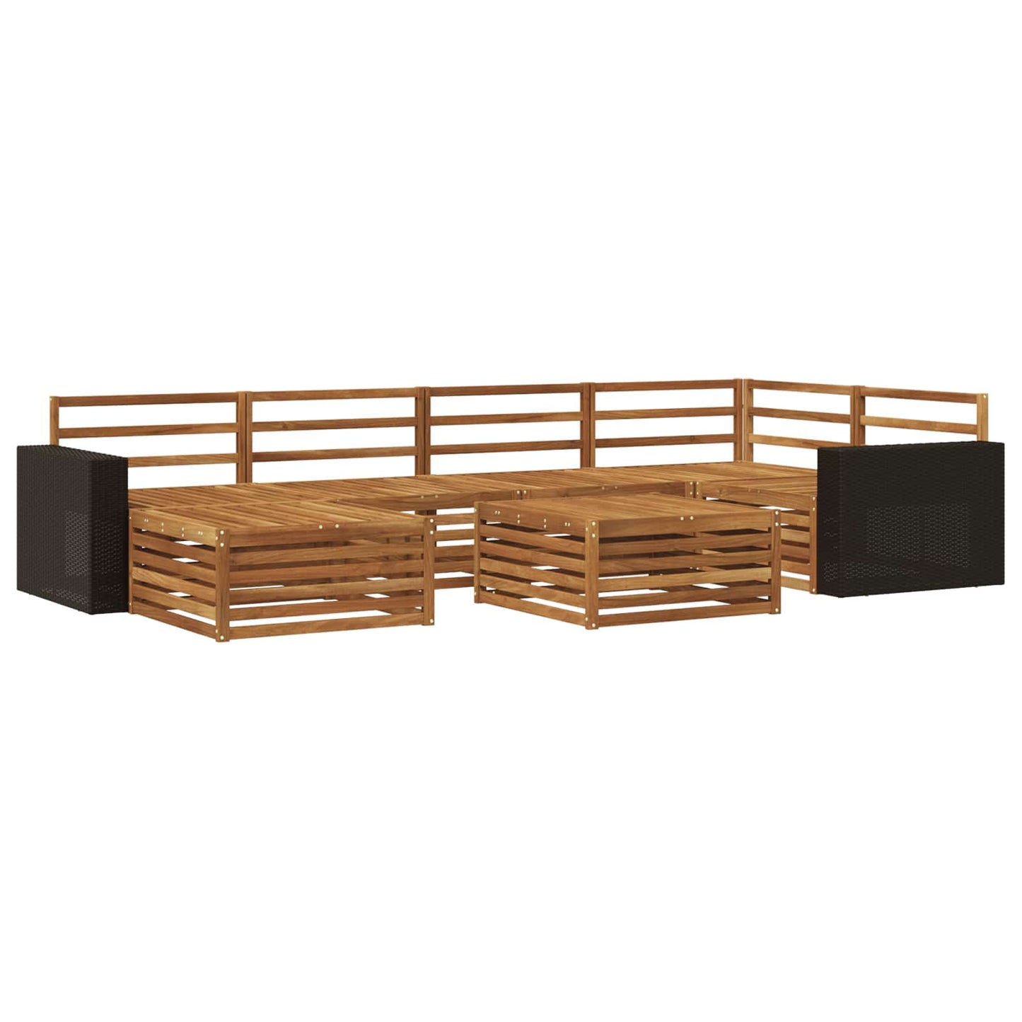 Outdoor Sofa Set 7 pcs Natural