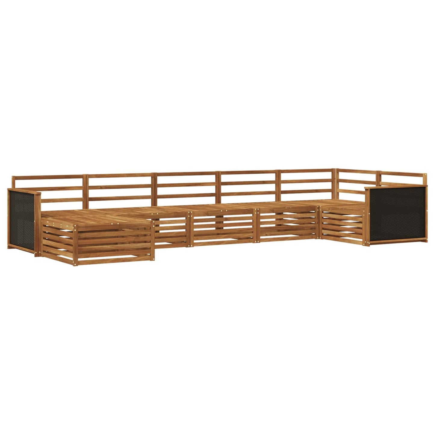 Outdoor Sofa Set 7 pcs Natural