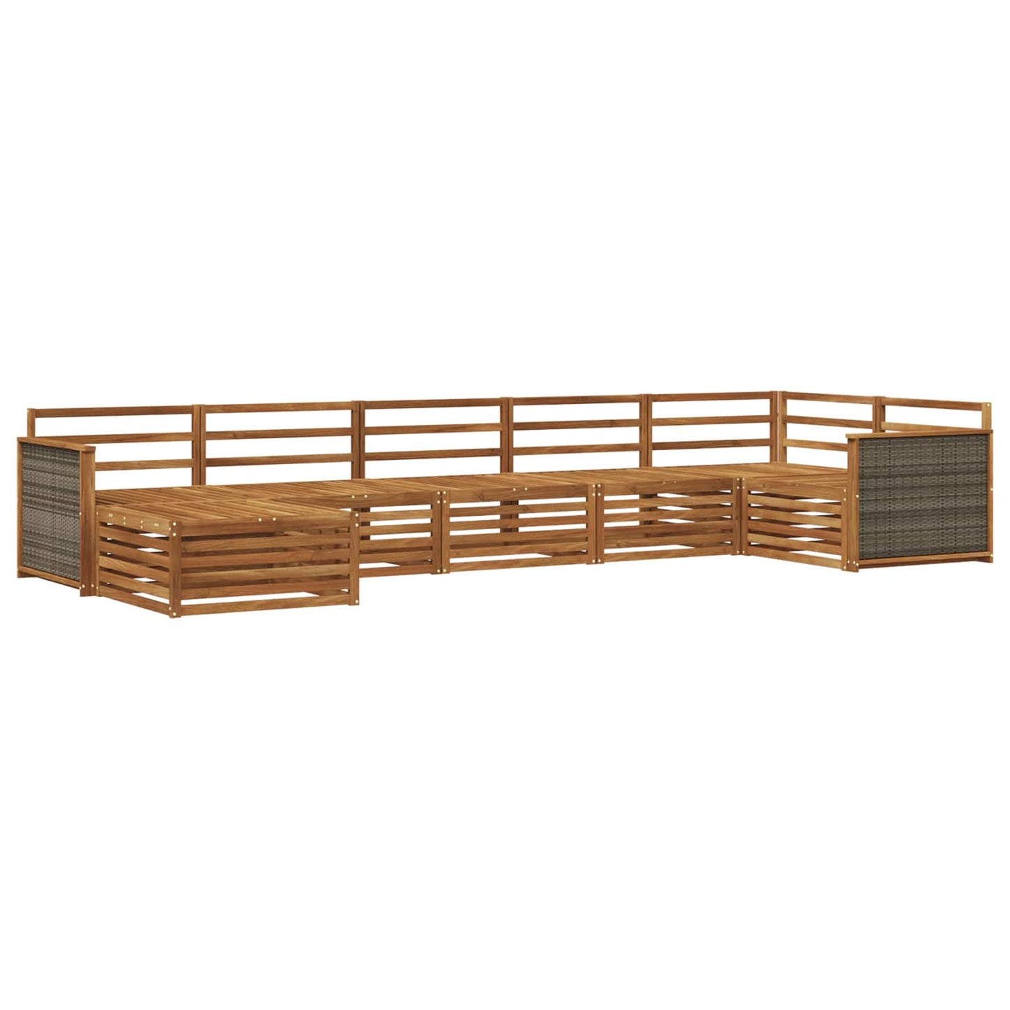 Outdoor Sofa Set 7 pcs Natural