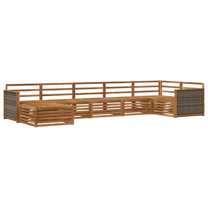 Outdoor Sofa Set 7 pcs Natural