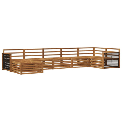Outdoor Sofa Set 7 pcs Natural