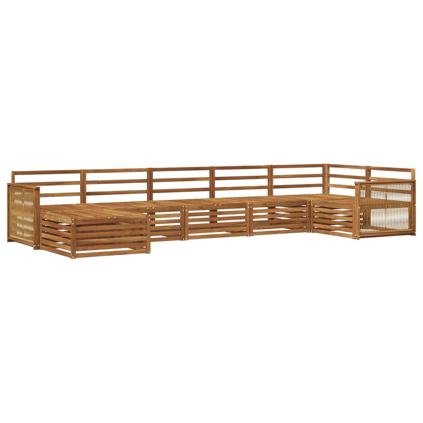 Outdoor Sofa Set 7 pcs Natural