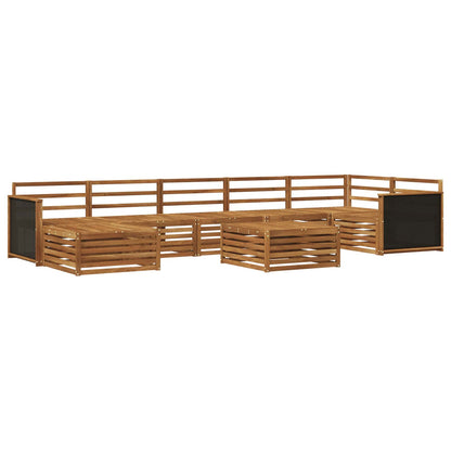 Outdoor Sofa Set 8 pcs Natural