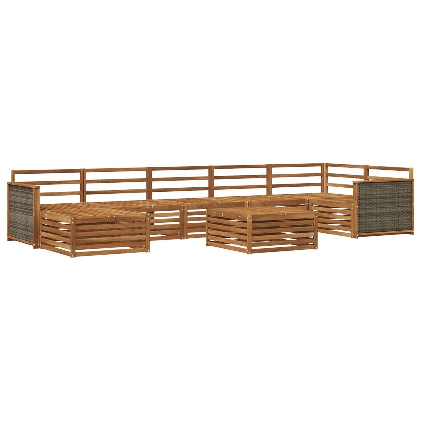 Outdoor Sofa Set 8 pcs Natural