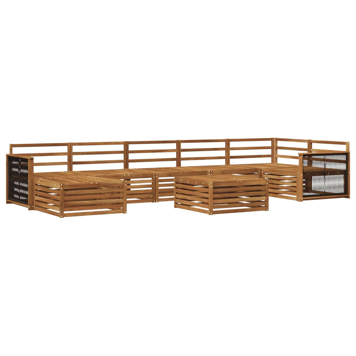Outdoor Sofa Set 8 pcs Natural