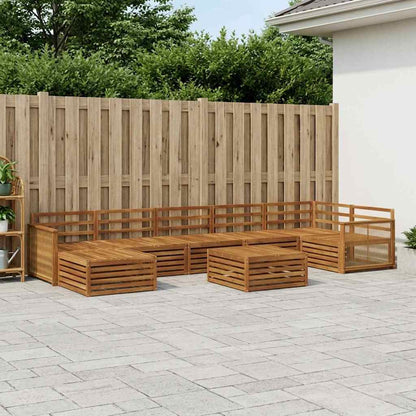 Outdoor Sofa Set 8 pcs Natural