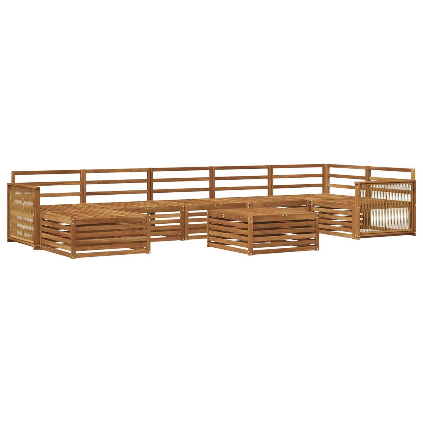 Outdoor Sofa Set 8 pcs Natural
