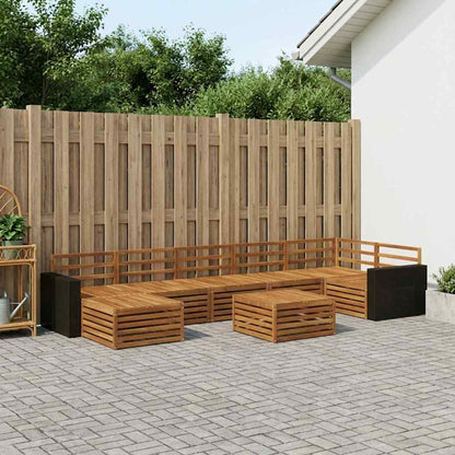 Outdoor Sofa Set 8 pcs Natural