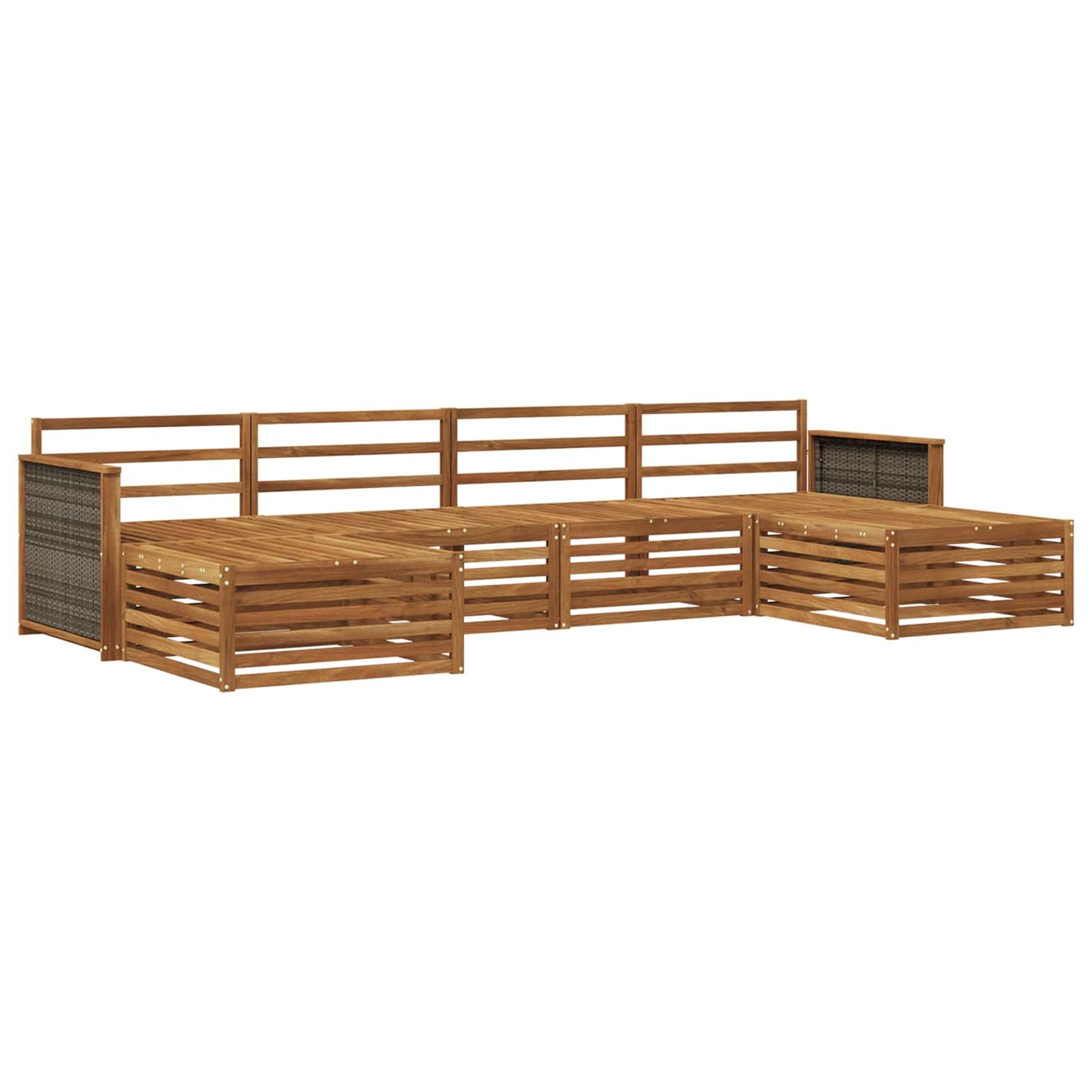 Sofa Sets 6 pcs Solid Acacia Wood