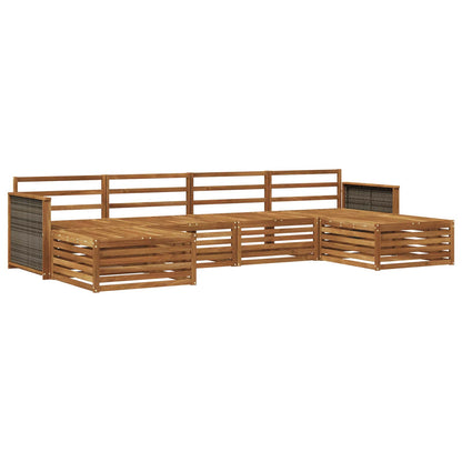 Sofa Sets 6 pcs Solid Acacia Wood