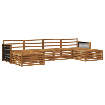 Sofa Sets 6 pcs Solid Acacia Wood